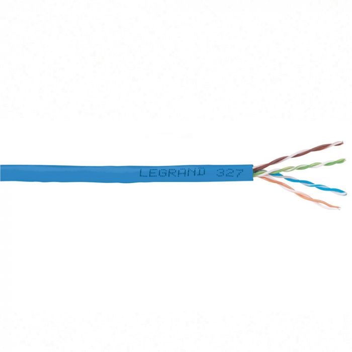 Кабель "вита пара" Legrand  CAT 6 U-UTP, 305м, AWG 23/1, LCS2, LSZH, синій, метр