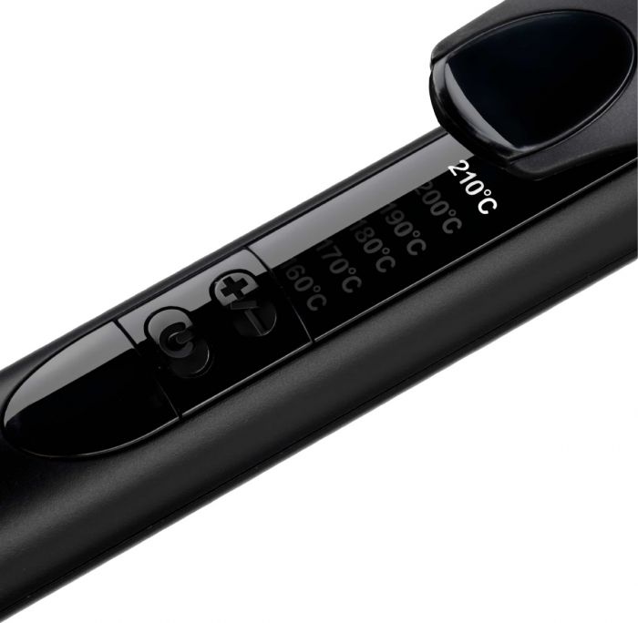 Плойка Babyliss, 37Вт, темп.режимів-6, D -19mm, 160-210С,  термо килимок, кварц, кераміка, чорно-рожевий