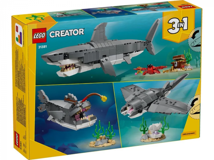 Конструктор LEGO Creator Люта акула зі скринею скарбів