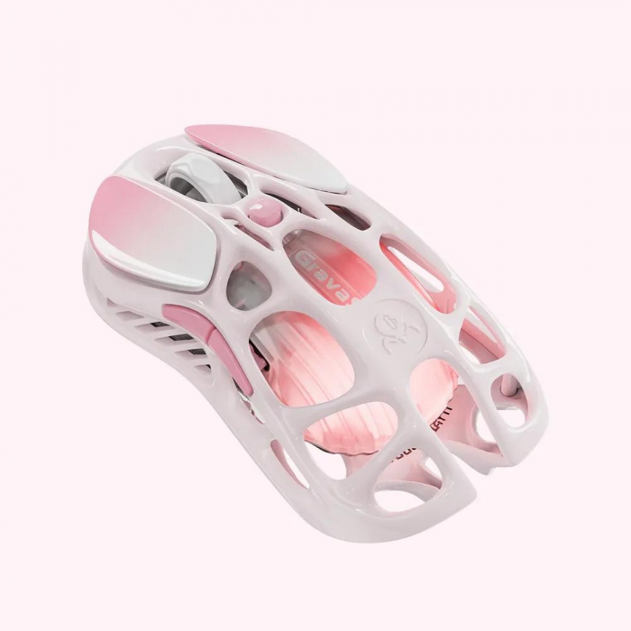 Миша GravaStar Mercury M1 Pro, magnesium alloy body, BT/WL/USB-A, RGB, Sakura Pink