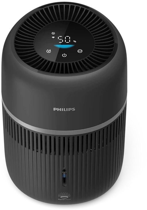 Зволожувач повітря Philips традиційне зволоження Series 4000, 44м2, 4,5л, 300мл/г, сенсорне, режим сну, нічник, чорний