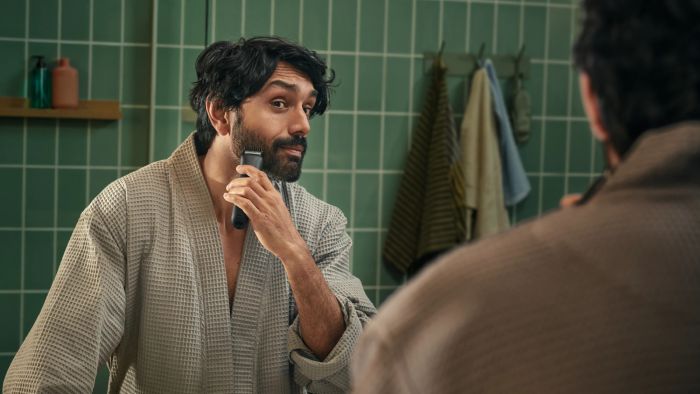 Тример Philips All-in-One Trimmer 3000 Series, для обличчя, голови, тіла, акум., насадок-9, сталь, чорний