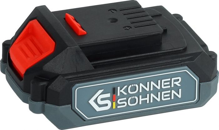 Набір із двох акумуляторних інструментів Konner&Sohnen KS IDISD 20V SET 2 PLUS 20В шурупокрут-дриль ударний, гвинтоверт ударний KS ISD20V-260-4, ЗП 2А акб 2х2А·год кейс 6кг