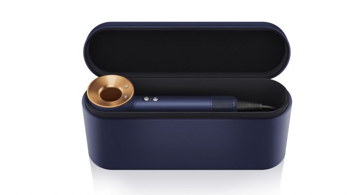 Фен Dyson HD07 Supersonic Prussian Blue/Rich Copper, 1600Вт, 4 режими, іонізація, хол. обду, кейс для зберігання, синьо-мідний