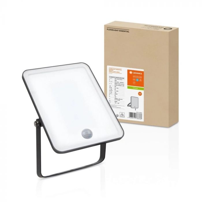 Прожектор LEDVANCE ESSENTIAL SENSOR 30Вт 2700Лм 4000K датчик руху  чорний