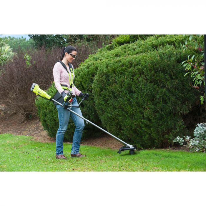 Тример садовий акумуляторний Ryobi ONE+ OBC1820B 18В 20см ніж/ліска 30см ергоремені Vertebrae 4.7кг без АКБ та ЗП