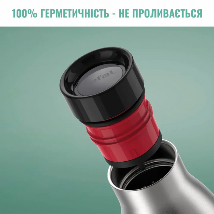Термопляшка Tefal Bludrop, 500мл, нержавіюча сталь, пластик, зелений
