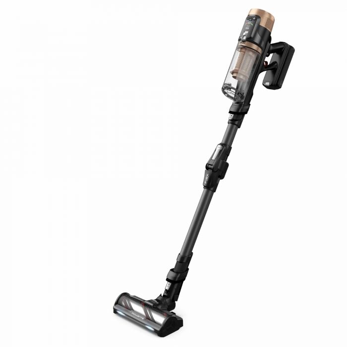 Пилосос Rowenta безпровідний X-Force Flex 14.80 Auto Animal, 240Вт, конт пил -0.65л, автон. робота до 90хв, HEF system 99,9%, чорно-золотий