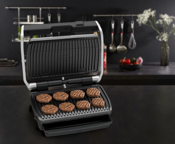 Гриль Tefal прижимний OptiGrill Elite XL 2200Вт, темп. режимів-16, з`ємні пластини, метал