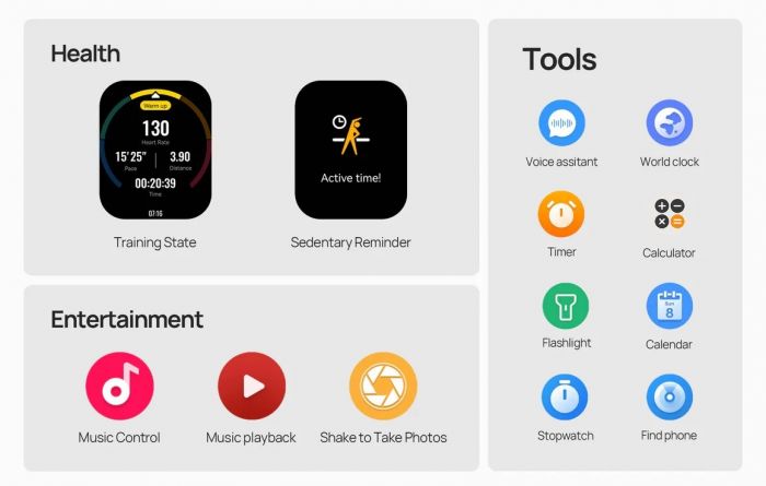 Смарт-годинник Mibro C4 51мм, 2.01", 240x296, BT 5.3, 2 ATM, сріблястий