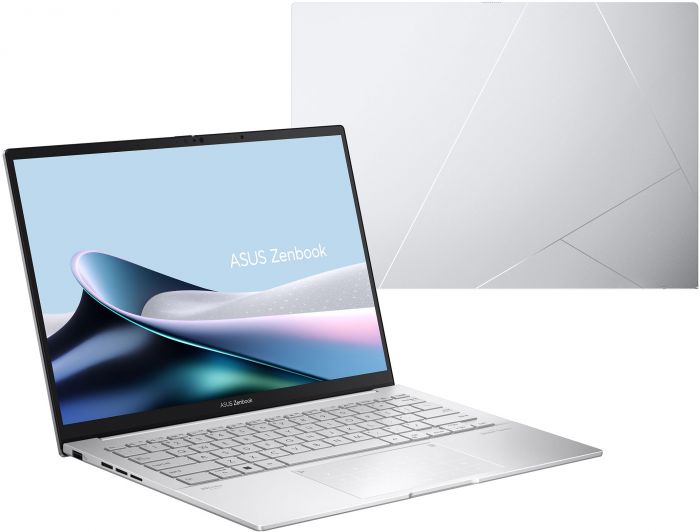 Ноутбук ASUS Zenbook 14 UX3405CA-ST1262 14" 3K OLED, Intel Ultra 5 225H, 16GB, F1TB, UMA, NoOS, Сріблястий