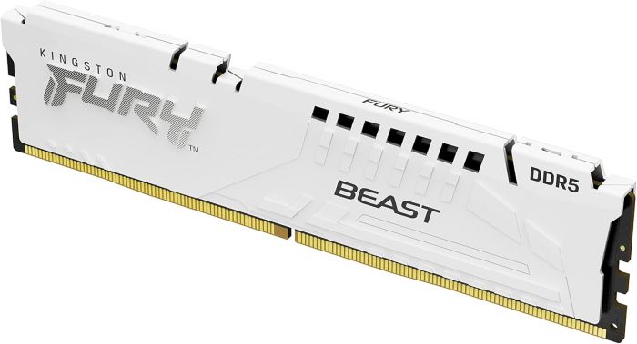Пам'ять ПК Kingston DDR5 64GB KIT (32GBx2) 5600  FURY Beast Білий