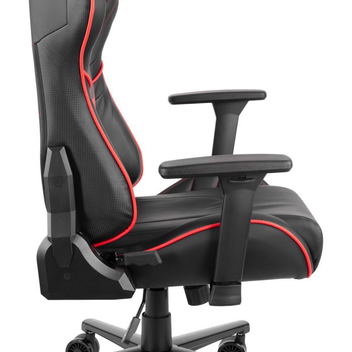 Крісло 2E GAMING HIBAGON II, ПУ шкіра, 3D-Armrests, чорно-червоний