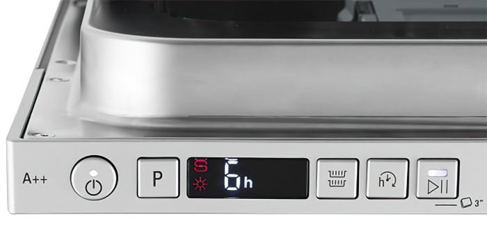 Посудомийна машина Hotpoint вбудована, 10компл., A++, 45см, дисплей, 3й кошик, білий