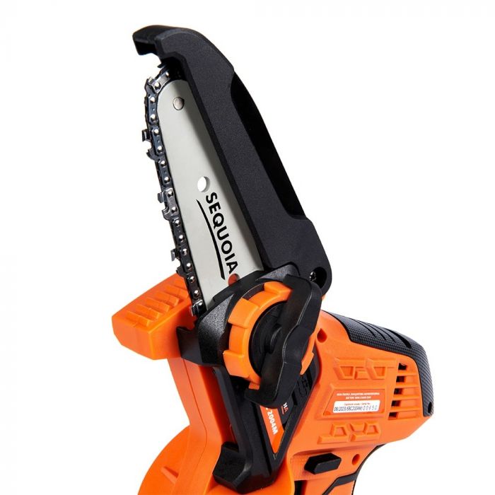 Пила ланцюгова акумуляторна SEQUOIA SBC2004M-QV 20В акб 1х2.0А·год шина 12.7см 1/4" 7.0м/с ЗП 1.1кг