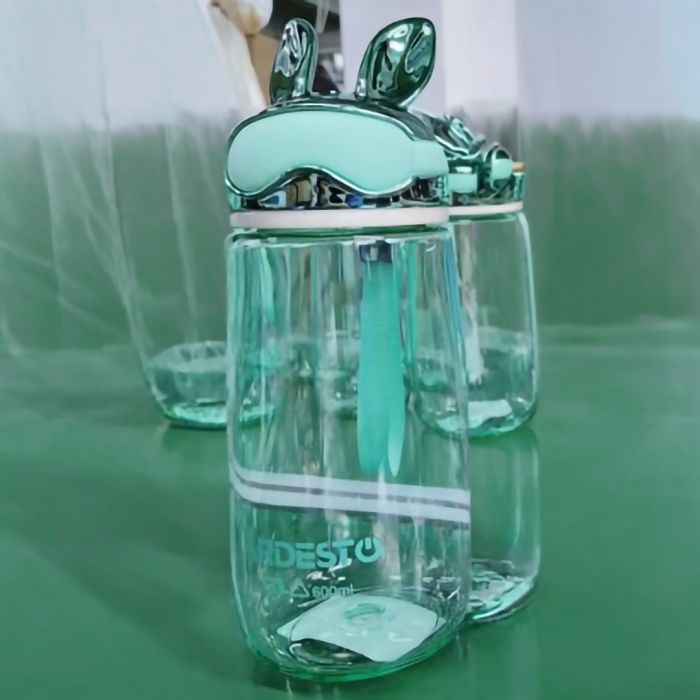 Пляшка для води ARDESTO Bunny 600мл, пластик, зелений