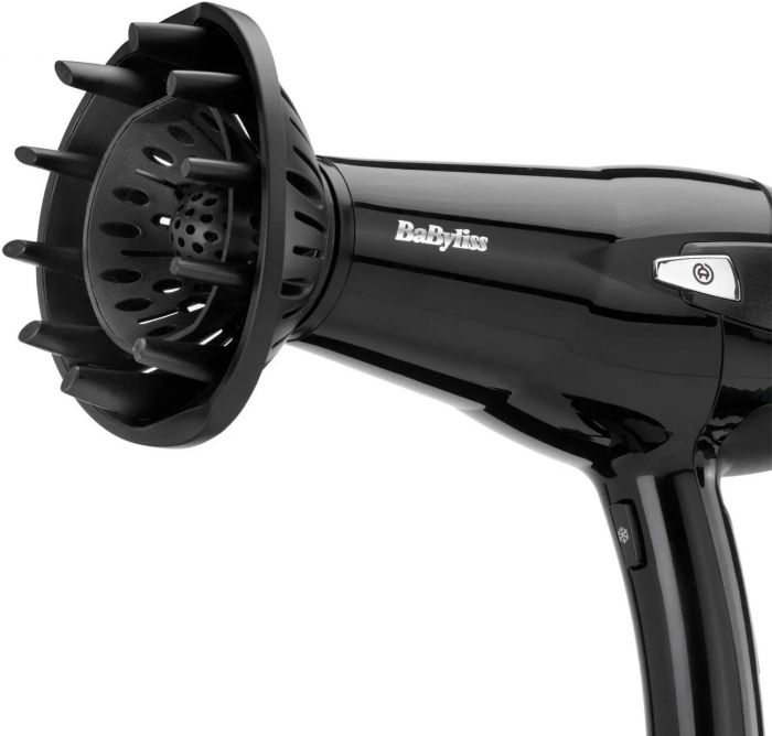 Фен Babyliss, 2000Вт, 3 режими, іоніз-я, хол. обдув, змотка шнура, чорний