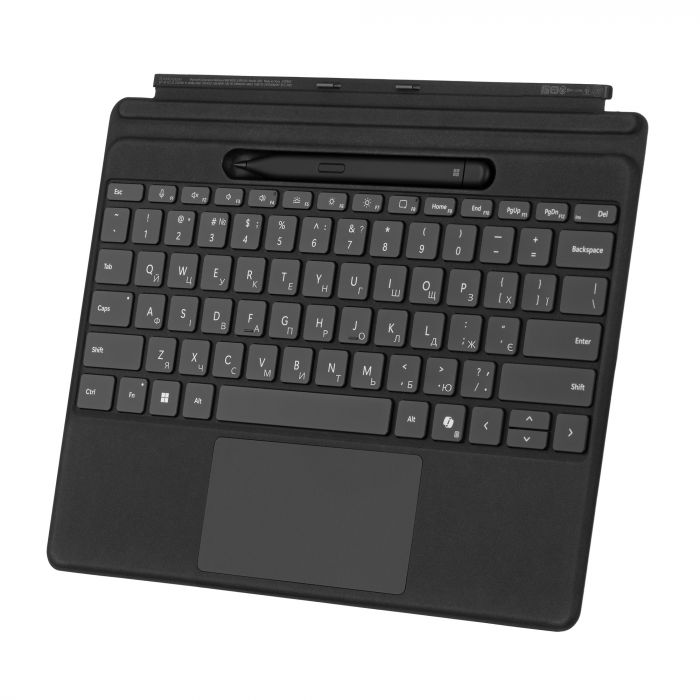 Клавіатура зі стілусом для планшетів Microsoft Surface Pro 8 - 11, UKR/ENG, чорна