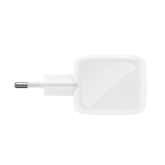 Зарядний пристрій мережевий Belkin 50Вт 2хUSB-С GAN PD PPS, білий