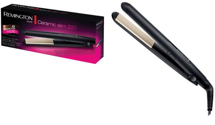 Випрямляч Remington Ceramic Slim 220, 300Вт, темп. режимів-2, 180-220С, кераміка, чорний