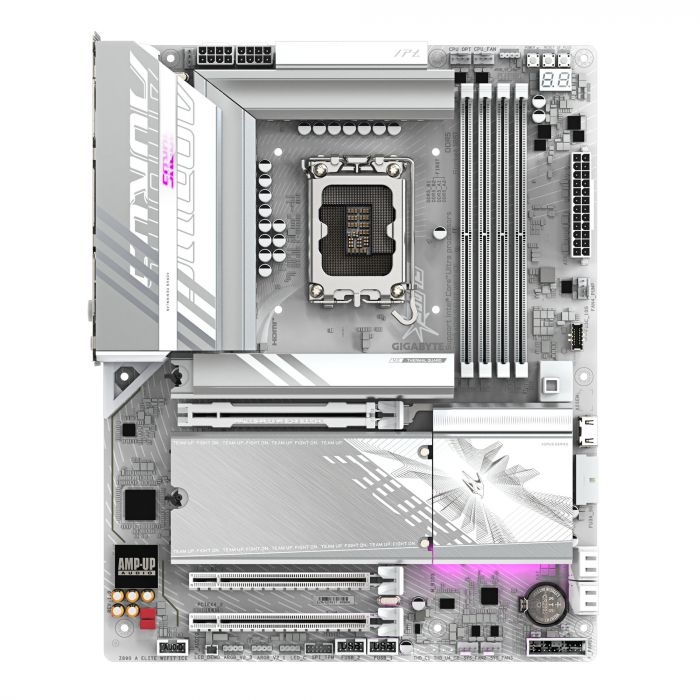 Материнська плата GIGABYTE Z89 AORUS ELITE WF7 ICE s1851 Z890 4xDDR5 M.2 HDMI DP Wi-Fi BT ATX білий