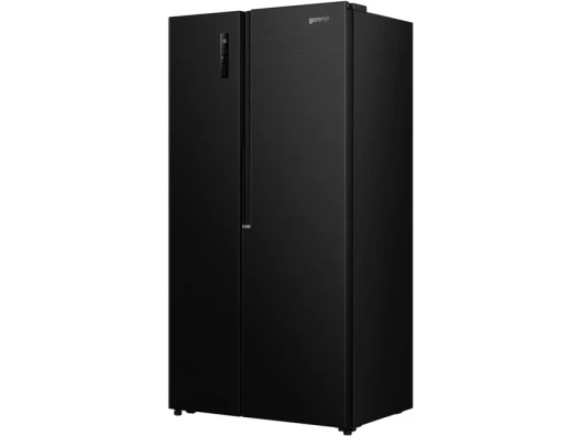 Холодильник SBS Gorenje, 179х62х92см, 2 двері, 345(186)л, А+, NF+, Інв., Зона св-ті, Зовн. Диспл, чорний