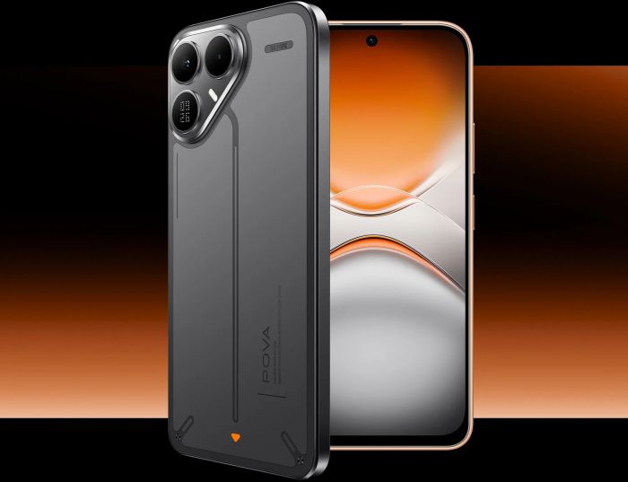 Смартфон TECNO POVA 8 5G (LK6) 6.76" 8/256ГБ, 2SIM, 8000мА•год, Graphite Black