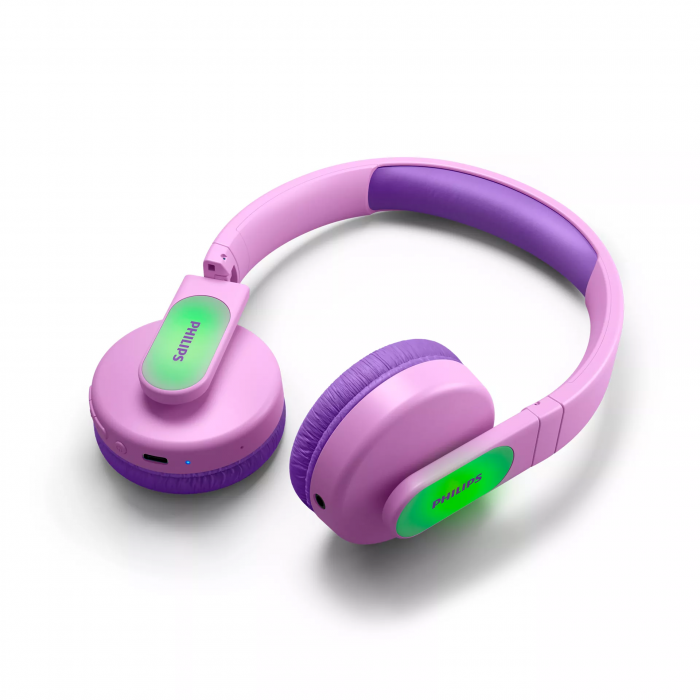 Навушники On-ear Philips TAK4206 BT 5.0, SBC, RGB, Mic, Wireless, Рожевий