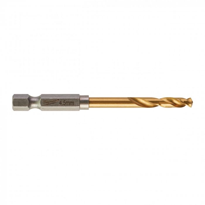 Свердло по металу Milwaukee RedHEX HSS-G TiN, 4.5х29х76мм