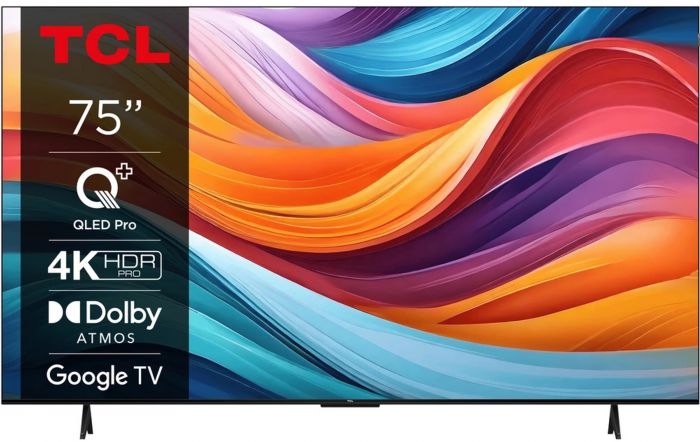 Телевізор 75" TCL QLED 4K 60Hz Smart Google TV Titan