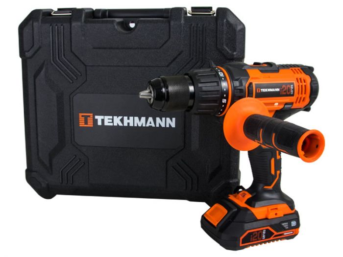 Шурупокрут-дриль ударний акумуляторний Tekhmann TCD-60/i20 kit 20В 1x2А·год 60Нм 440·1650об·хв 1.55кг