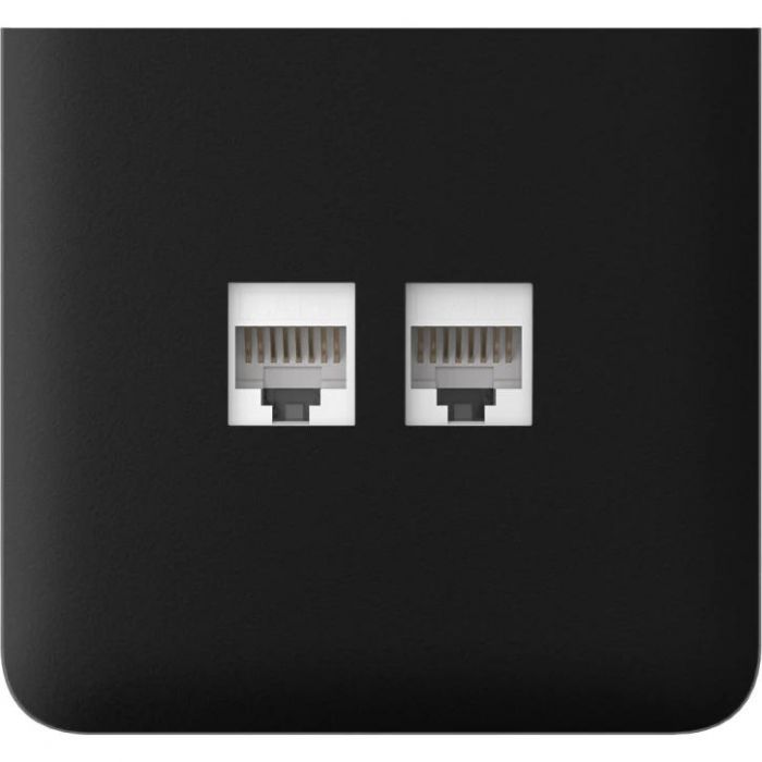 Бічна панель для вбудованої інтернет-розетки Ajax SideCover LAN Vertical чорна (126220.319.BL)