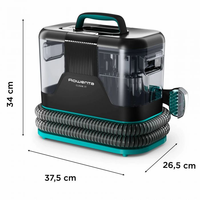Пилосос Rowenta миючий Clean It, 750Вт, конт пил -1,5л, вода -2,3л, 13500 Па, 4 насадки, чорний