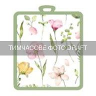 Прихватка ARDESTO Spring flowers 18х20см, 100% поліестер, білий