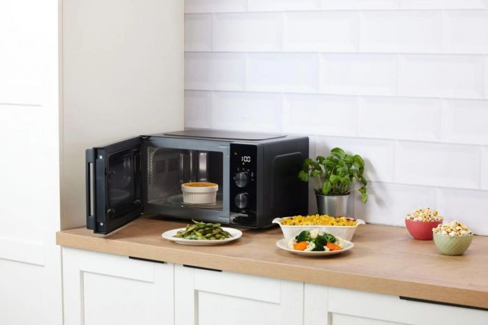 Мікрохвильова піч Gorenje, 20л, електр. керув., 800Вт, дисплей, 20 програм, інвертор, чорний