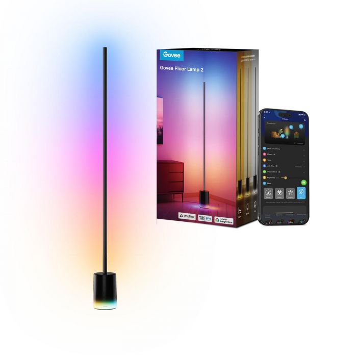 Торшер розумний Govee H607C Floor Lamp 2, 1725Lm, RGBICWW, WI-FI/Bluetooth, чорний