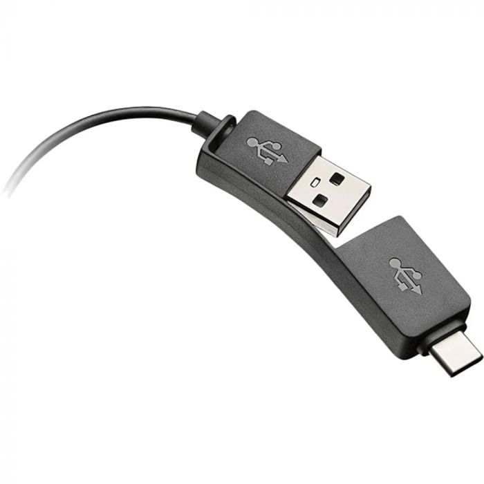 Гарнітура комп'ютерна стерео On-ear Poly EncorePro 525-M, USB-A, всеспрямований, чорний