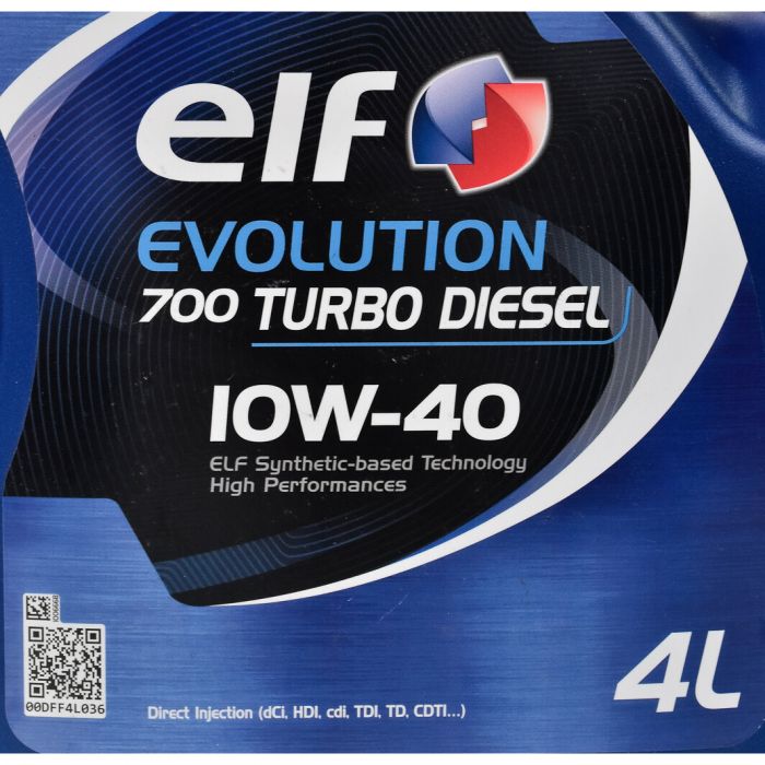 Олива моторна ELF Evolution 700 Turbo Diesel 10W-40 4л (12-4 TD) (194862)