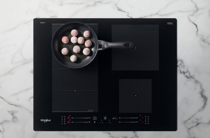 Варильна поверхня Whirlpool індукційна, 60см, розширена зона, чорний
