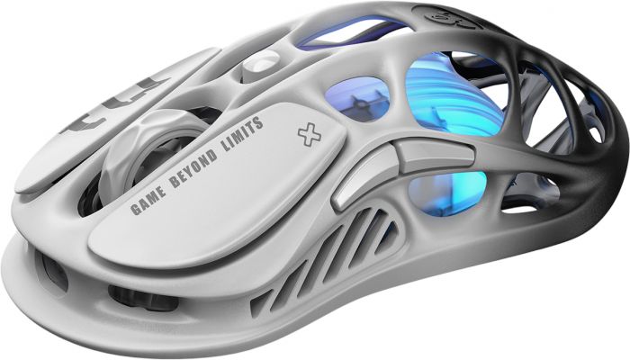 Миша GravaStar Mercury M1 Pro, BT/WL/USB-A, RGB, чорно-білий