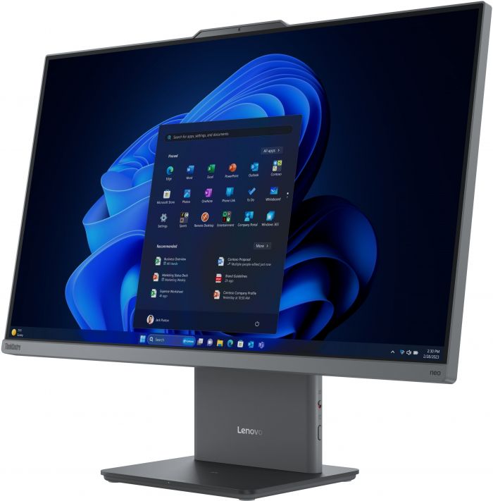 Комп'ютер персональний моноблок Lenovo ThinkCentre neo 50a 27-G5 27" FHD IPS AG, Intel i5-13420H, 16GB, F512GB, UMA, WiFi, кл+м, без ОС, сірий