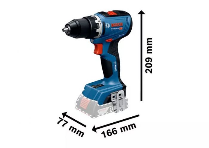 Шурупокрут-дриль акумуляторний Bosch GSR 18V-65 18В 2х5А·год 21·55Нм 0-550·0-2100об·хв ЗП GAL18V-40 1.06кг