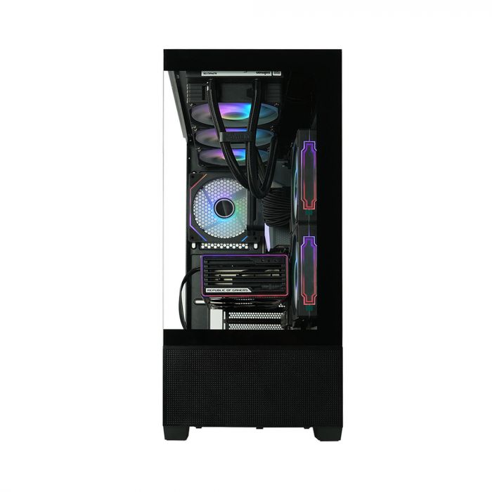 Корпус Zalman Chronix без БЖ, 1xUSB3.0, 1xUSB2.0, 1x Type C, 2x120мм ARGB Reverse,  1x120мм ARGB, VGA 410мм, LCS ready, TG Side/Front Panel, ATX, чорний