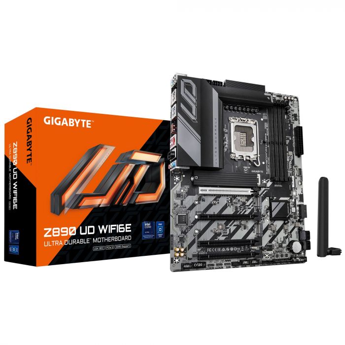 Материнська плата GIGABYTE Z890 UD WIFI6E s1851 Z890 4xDDR5 M.2 Wi-Fi DP ATX
