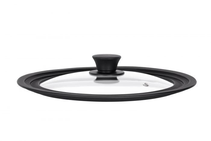 Кришка універсальна ARDESTO Black Mars, Smart, 24х26х28см, термостійке скло, силікон