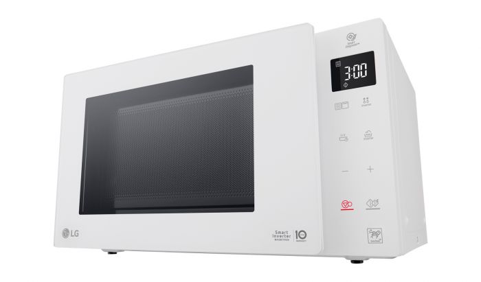 Мікрохвильова піч LG, 23л, електрон. керування, 1000Вт, дисплей, білий