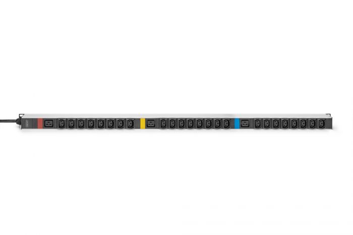 Пристрій розподілу електроживлення DIGITUS 0U, 24xC13, 3xC19, 3x16A, 250V, вилка IEC 60309 3ph