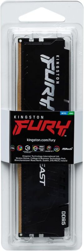 Пам'ять ПК Kingston DDR5   8GB 5600 FURY Beast Black EXPO