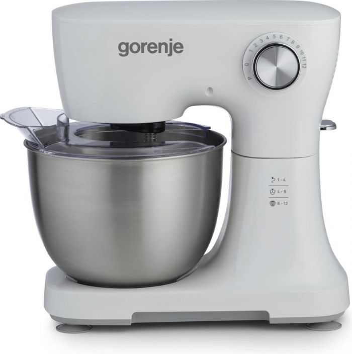 Кухонна машина Gorenje 800Вт, чаша-метал, корпус-пластик, насадок-3, білий
