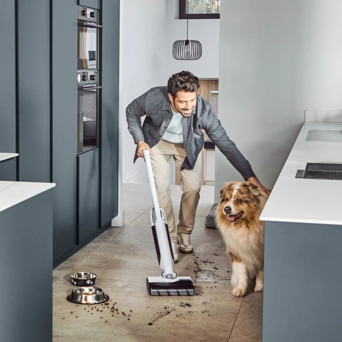 Пилосос Rowenta безпровідний миючий X-Clean 12, 21000Па, конт пил -0.72л, конт для води-0.79л, автон. робота до 65хв, вага-7.77кг, НЕРА, білий